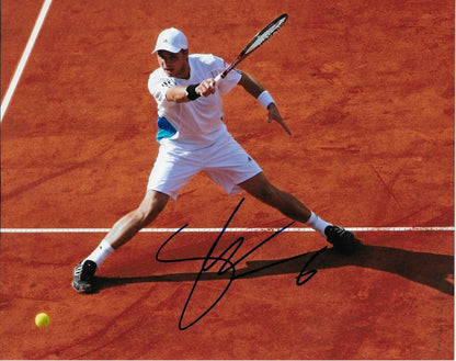 Photo autographiée Stan Stanislas Wawrinka ATP Tennis 8x10 #4 Original
