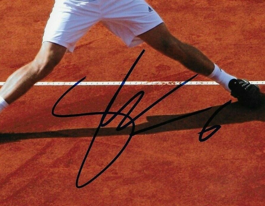 Photo autographiée Stan Stanislas Wawrinka ATP Tennis 8x10 #4 Original