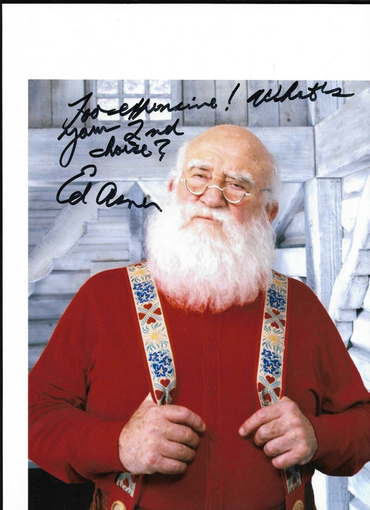 Autographed Award winner Ed Asner signed  Elf 8x10 photo 2