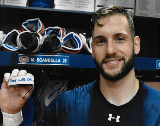 Autographed Montreal Canadiens Marco Scandella 8x10 Photo Original