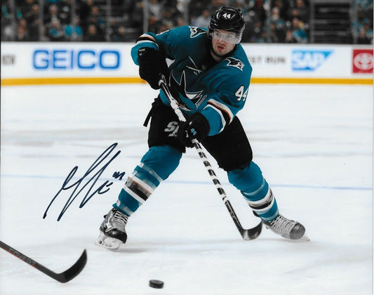 Autographed San Jose Sharks Marc Edouard Vlasic 8x10 Photo Original