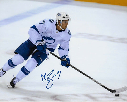 Autographed Tampa Bay Lightning Mathieu Joseph 8x10 Photo  Original