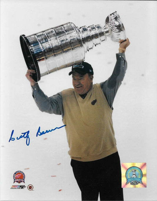 Autographed Detroit Red Wings Scotty Bowman Stanley Cup 8x10 Photo #2 Original