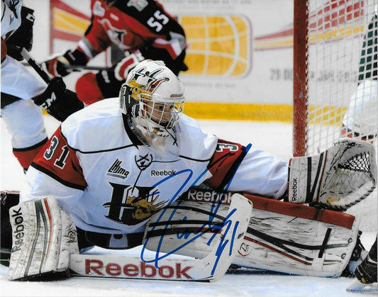 Photo autographiée de Zach Fucale de Halifax Moosehead 8x10 Original 