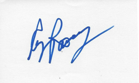 Autographed Buffalo Sabres Craig Ramsay Signed 3x5 Index Card Original