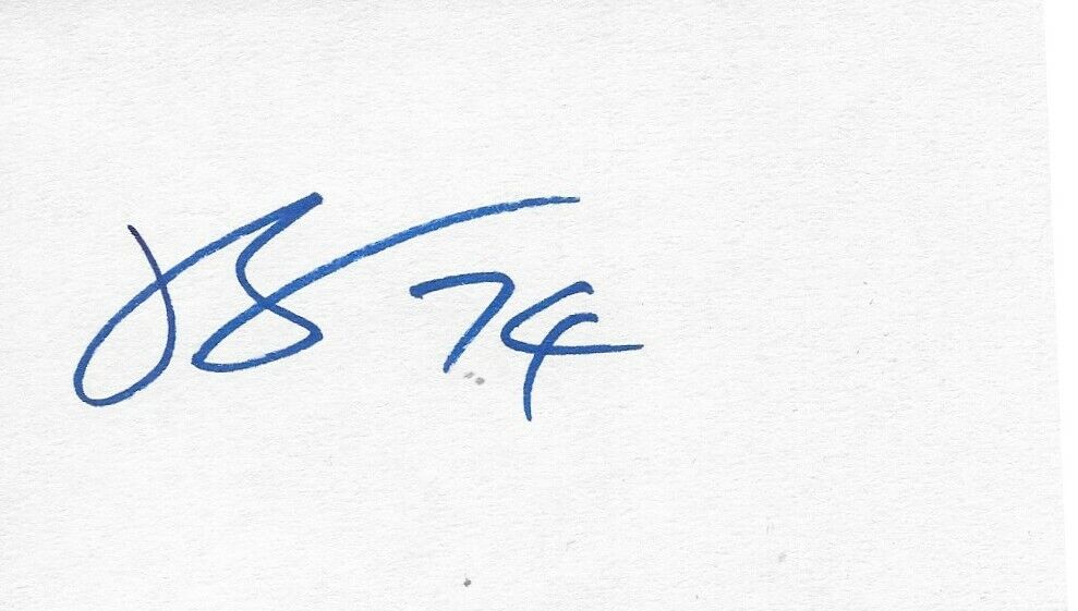 Autographed Nashville Predators Juuse Saros Signed 3x5 Index Card Original