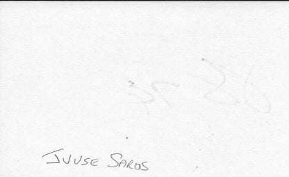 Autographed Nashville Predators Juuse Saros Signed 3x5 Index Card Original