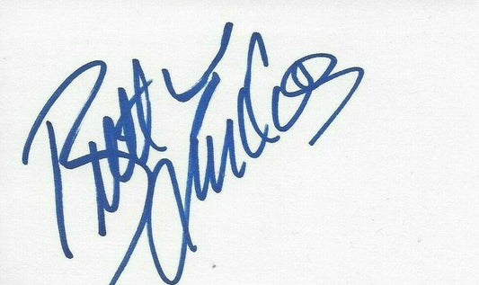 Autographed New York Islanders Brett Lindros Signed 3x5 Index Card Original