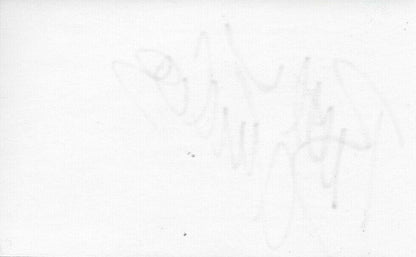 Autographed New York Islanders Brett Lindros Signed 3x5 Index Card Original