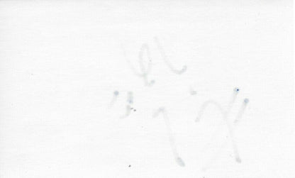 Autographed Chicago Hall of Famer Marian Hossa  Signed 3x5 Index Card Original