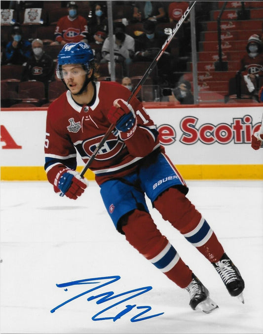 Signed Jesperi Kotkaniemi Montreal Canadiens Autographed 8x10 Playoffs Photo #1