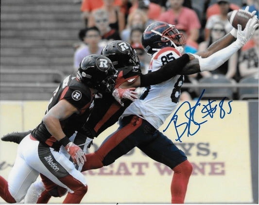 Autographed BJ Cunningham Montreal Alouettes 8x10 Photo #6 Original