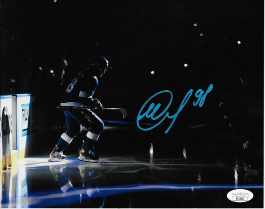Autographed Tampa Bay Lightning Mikhail Sergachev 8x10  Photo w JSA Original