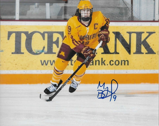 Auto. Minnesota Gophers Megan Bozek Team USA Womens Hockey 8x10 Photo Original