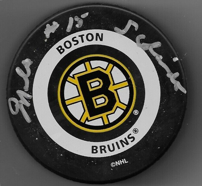 Autographed Boston Bruins Milt Schmidt Official Game Puck w JSA Authentication