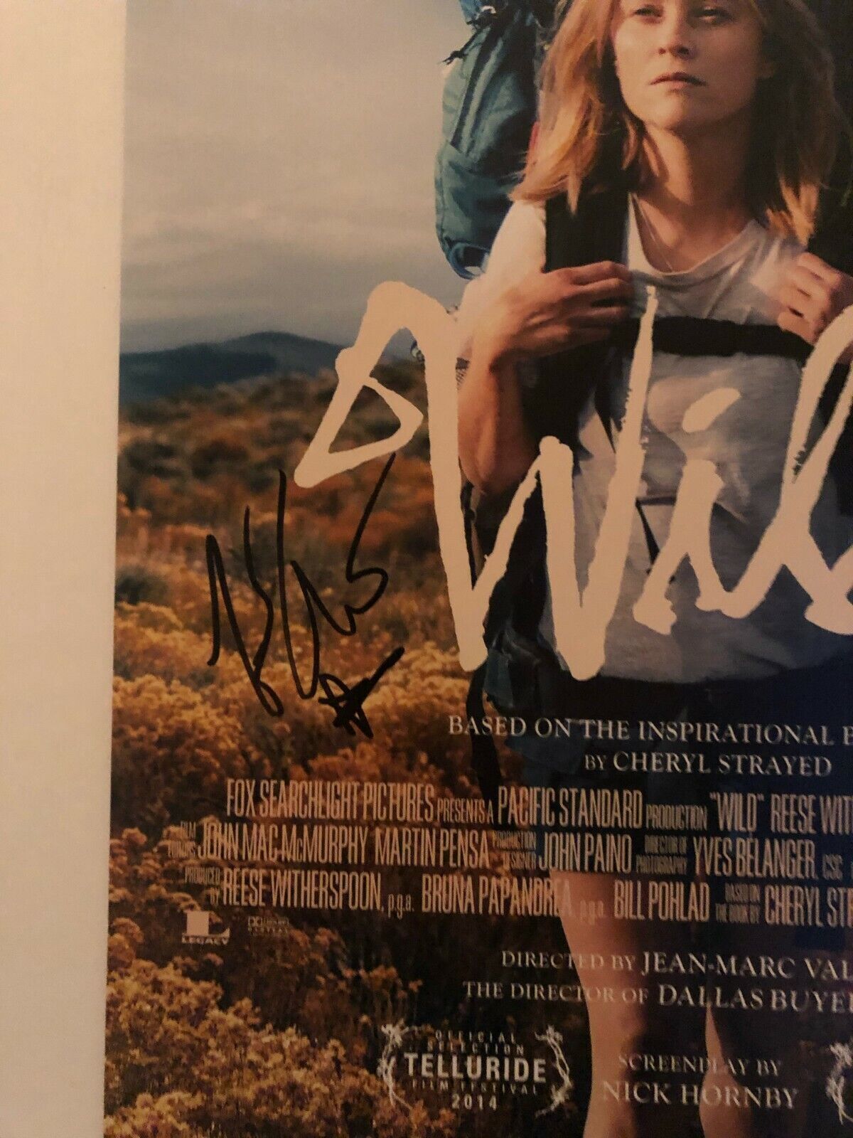 Affiche photo Wild autographiée par Jean-Marc Vallée au format 12x18