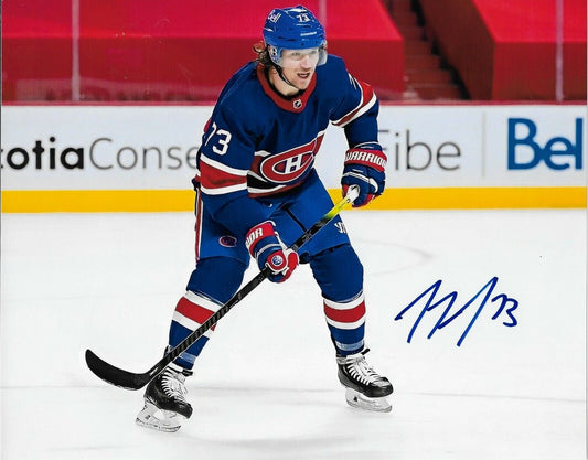 Photo autographiée de Tyler Toffoli des Canadiens de Montréal 8x10 originale