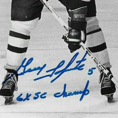 Auto. Montreal Canadiens Pierre Bouchard Guy Lapointe 8x10 w JSA  Authentication