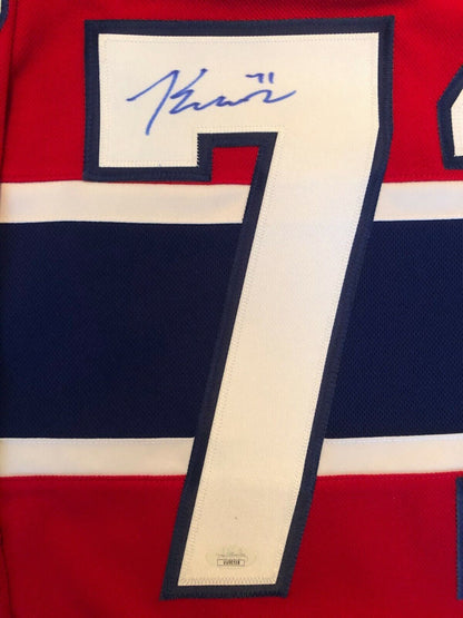 Auto. Authentic Replica Adidas Montreal Canadiens Jake Evans Jersey w JSA