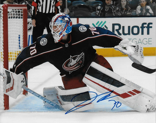 Autographed Columbus Blue Jackets Joonas Korpisalo 8x10 Photo #3 Original
