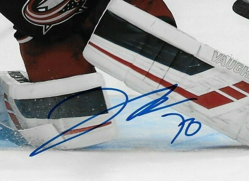 Autographed Columbus Blue Jackets Joonas Korpisalo 8x10 Photo #3 Original