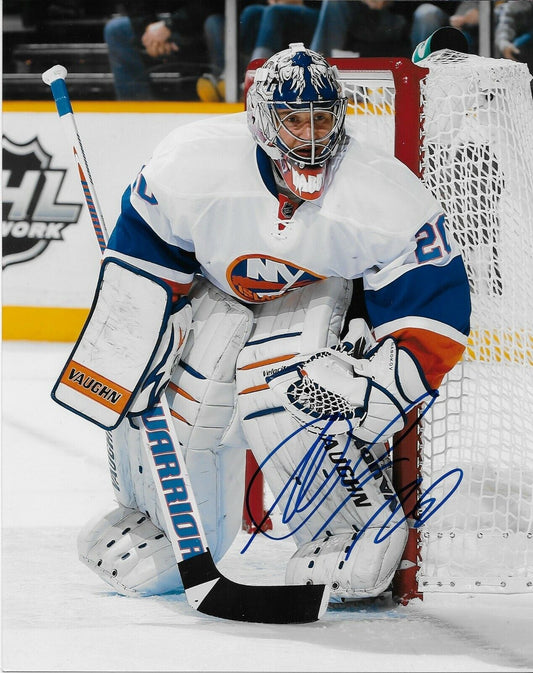 Autographed New York Islanders Evgeni Nabokov 8x10 Photo Original