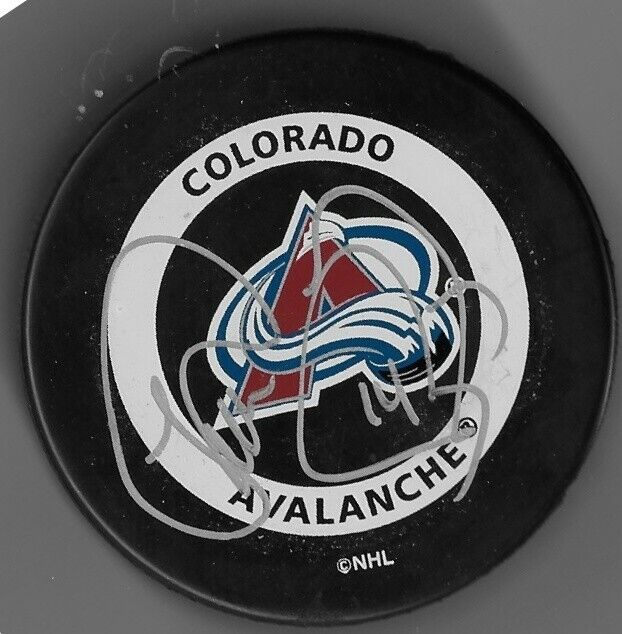 Autographed Colorado Avalanche Theoren Fleury Official Game Puck Original