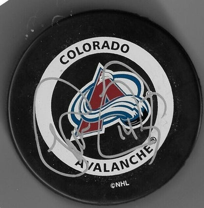 Autographed Colorado Avalanche Theoren Fleury Official Game Puck Original