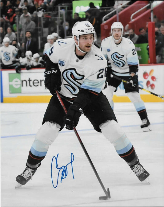 Autographed Seattle Kraken Carson Soucy 8x10 Photo #2 Original