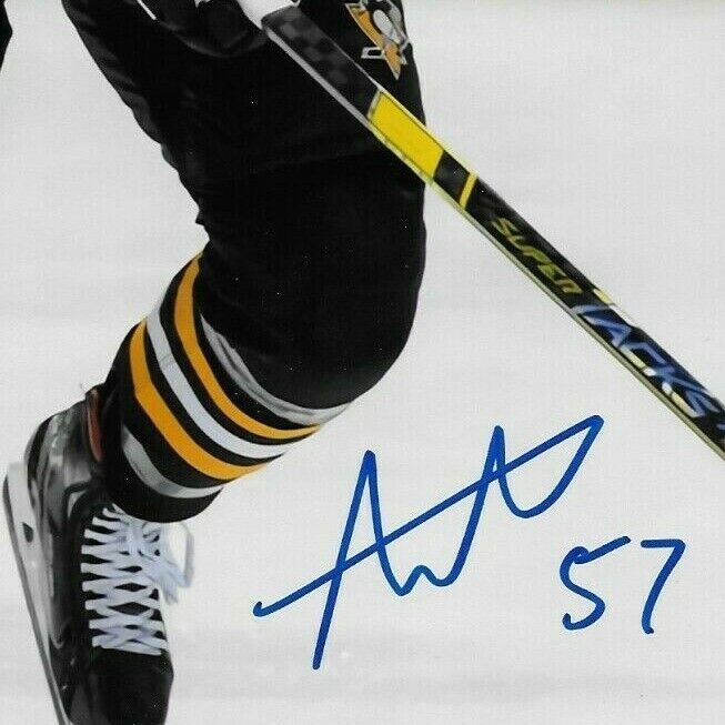 Autographed Pittsburgh Penguins Anthony Angello 8x10 Photo #4 Original