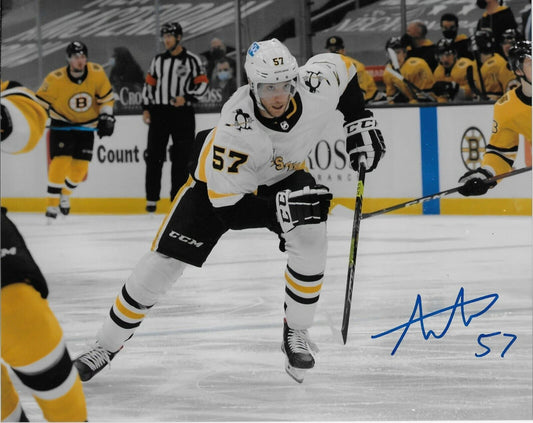 Autographed Pittsburgh Penguins Anthony Angello 8x10 Photo Original