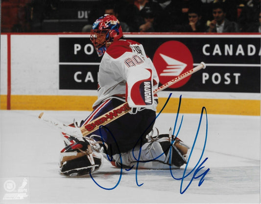 Autographed Montreal Canadiens Jose Theodore 8x10 Photo Original