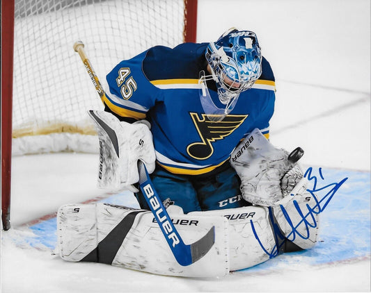 Autographed St. Louis Blues Colten Ellis Springfield 8x10 Photo Original