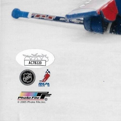 Auto. New York Rangers Henrik Lundqvist 8x10 Photo Original w JSA Authentication