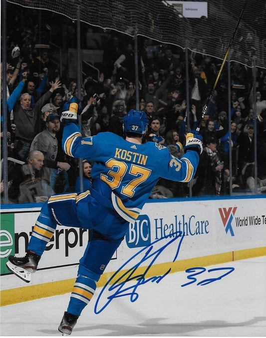 Autographed St. Louis Blues Klim Kostin Springfield 8x10 Photo Original