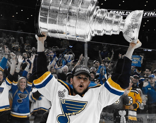 Autographed St. Louis Blues Mackenzie Maceachern  Stanley Cup 8x10 Ph. Original
