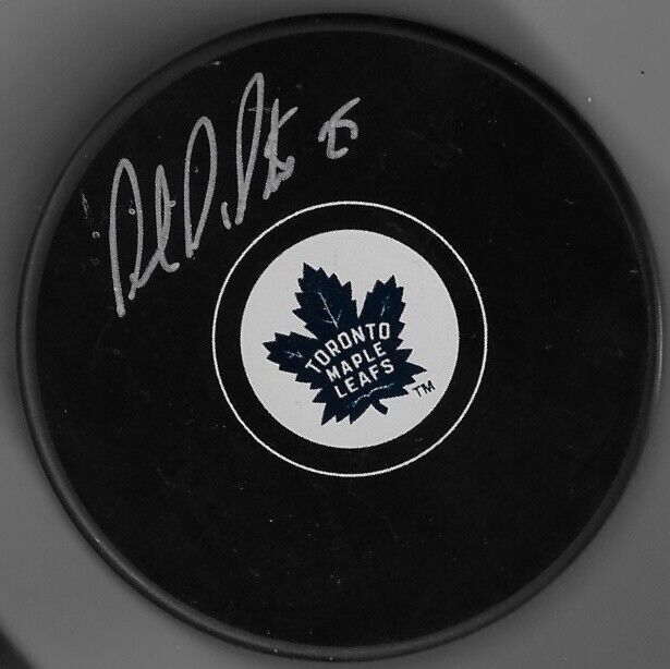 Autographed Toronto Maple Leafs Paul Dipietro Puck Original