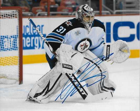 Autographed Winnipeg Jets Ondrej Pavelec Goalie 8x10 Photo #3 Original