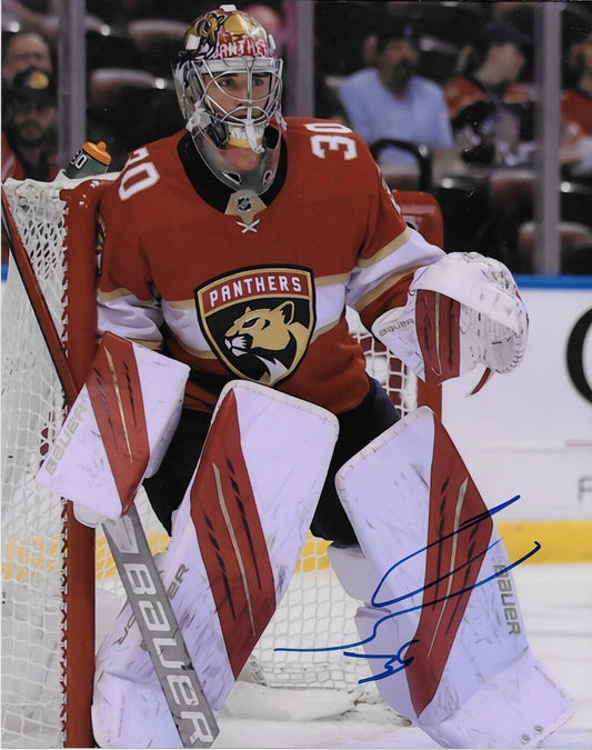 Autographed Spencer Knight Goalie Florida Panthers 8x10 Photo Original