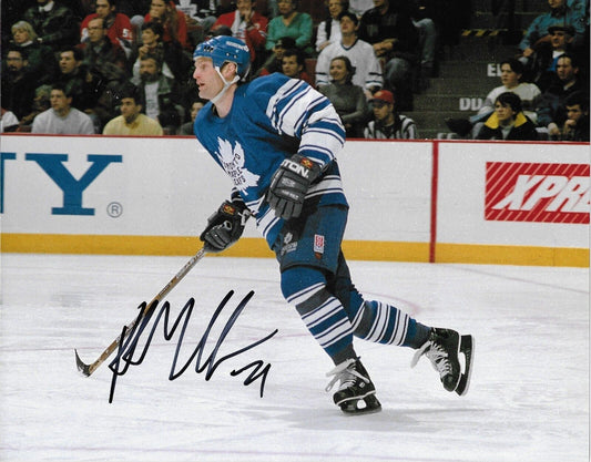 Autographed Toronto Maple Leafs Kirk Muller 8x10 Photo Original