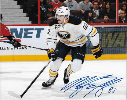 Autographed Buffalo Sabres Marcus Foligno 8x10 Photo Original