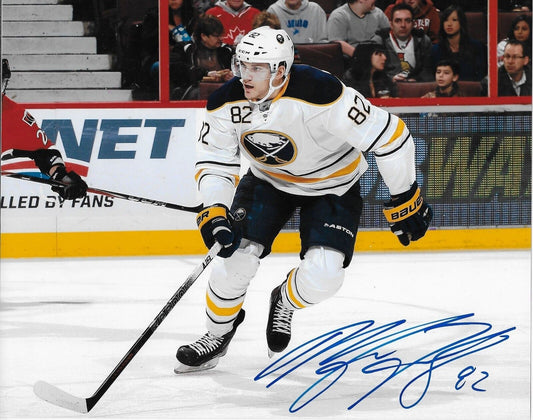 Autographed Buffalo Sabres Marcus Foligno 8x10 Photo Original
