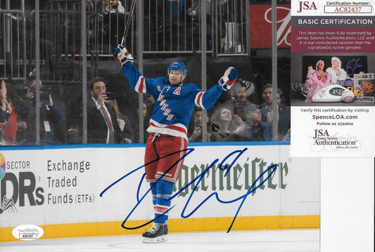 Auto. New York Rangers Rick Nash 8x10 Photo #3 Original with JSA Authentication