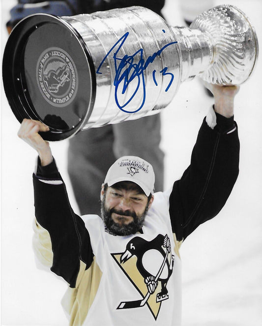 Photo 8x10 autographiée de Bill Guerin des Penguins de Pittsburgh Stanley Cup #5 Original