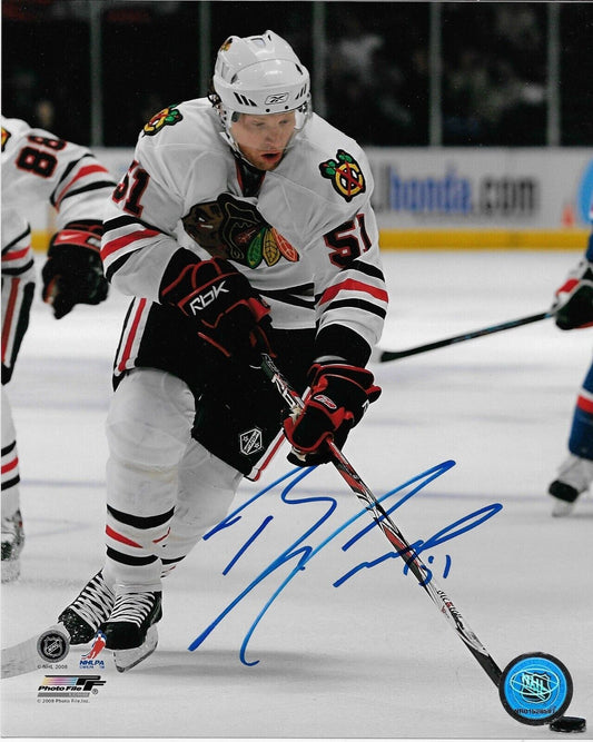 Autographed Chicago Blackhawks Brian Campbell 8x10 Photo #2 Original