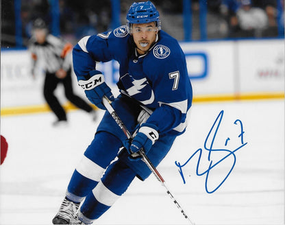 Autographed Tampa Bay Lightning Mathieu Joseph 8x10 Photo #3 Original