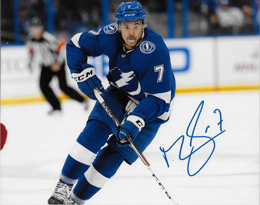 Autographed Tampa Bay Lightning Mathieu Joseph 8x10 Photo #3 Original
