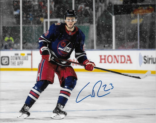 Autographed Winnipeg Jets Carl Dahlstrom 8x10 Photo Original