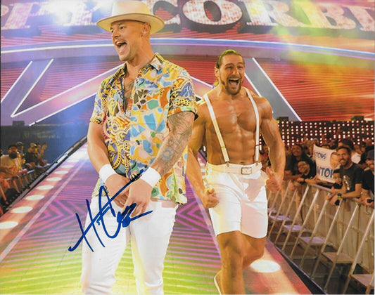 Photo autographiée de catcheur Happy Corbin signée WWE NXT 8x10 #6 Original