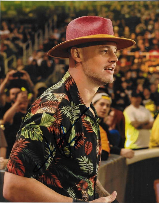 Photo autographiée de catcheur Happy Corbin signée WWE NXT 8x10 #11 Original